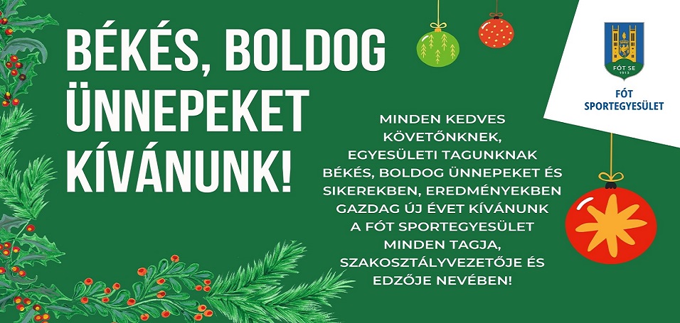 Békés, boldog ünnepeket kívánunk Mindenkinek!