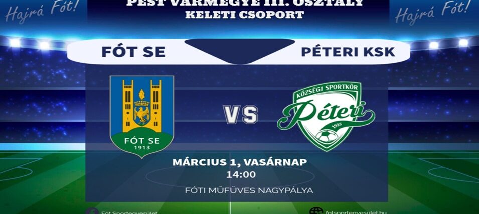 Felnőtt I. csapat tavaszi szezonrajt